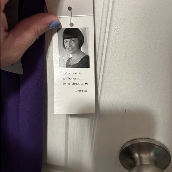 Donna Ricco NY Purple Draped Women's Dress NWT - Size 10 - Picture 6 of 14